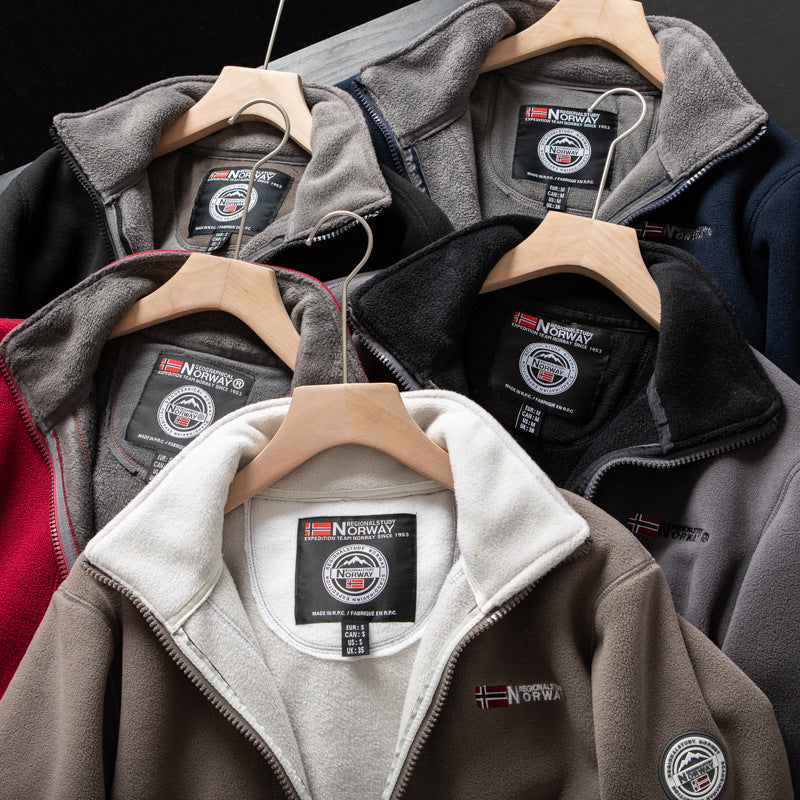 SnugPeak™ – Unisex Dubbellager Vadderad Fleecejacka