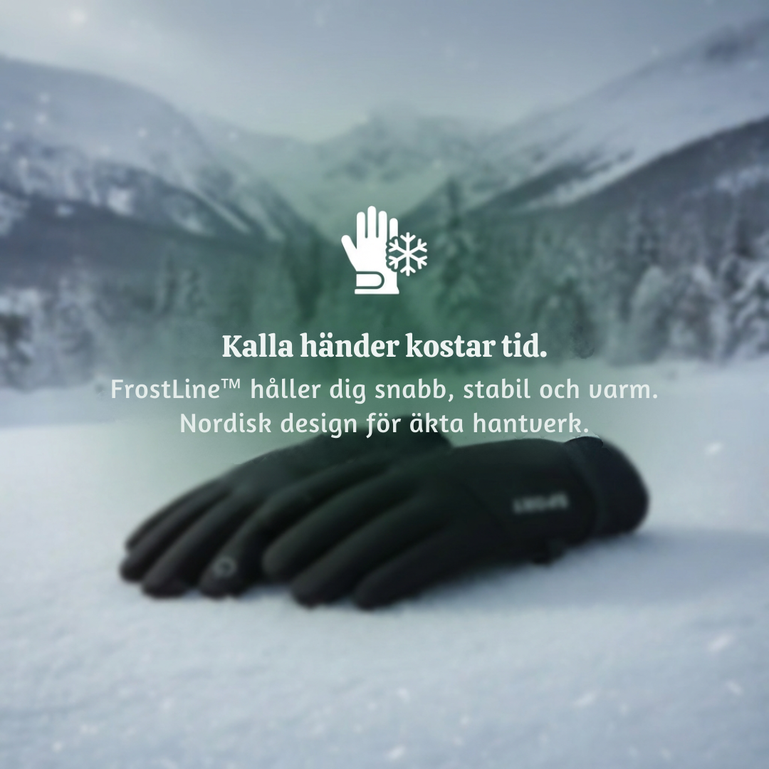 FrostLine™ – Nordiska Halksäkra Termiska Arbetshandskar för Vinter