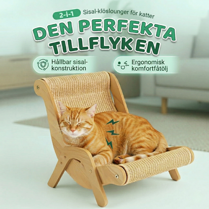 PawHaven™ – Premium 2-i-1 Sisal Klösmöbel Och Bädd För Katter