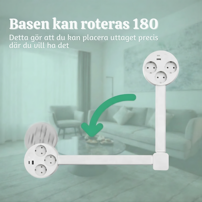 FlexPlug™ – Justerbar Multiuttag Strömförlängningshub