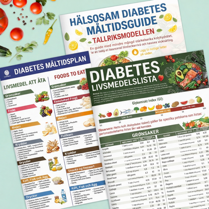 NutriGlance™ – Hälsosam Diabetes Måltidsplanerare & Näringsguide Schema