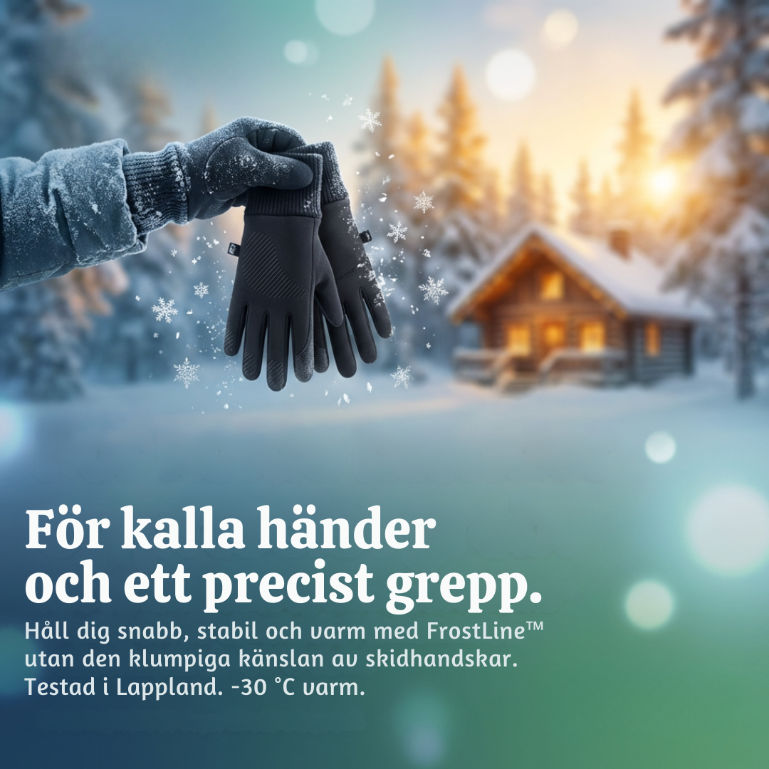 FrostLine™ – Nordiska Halksäkra Termiska Arbetshandskar för Vinter