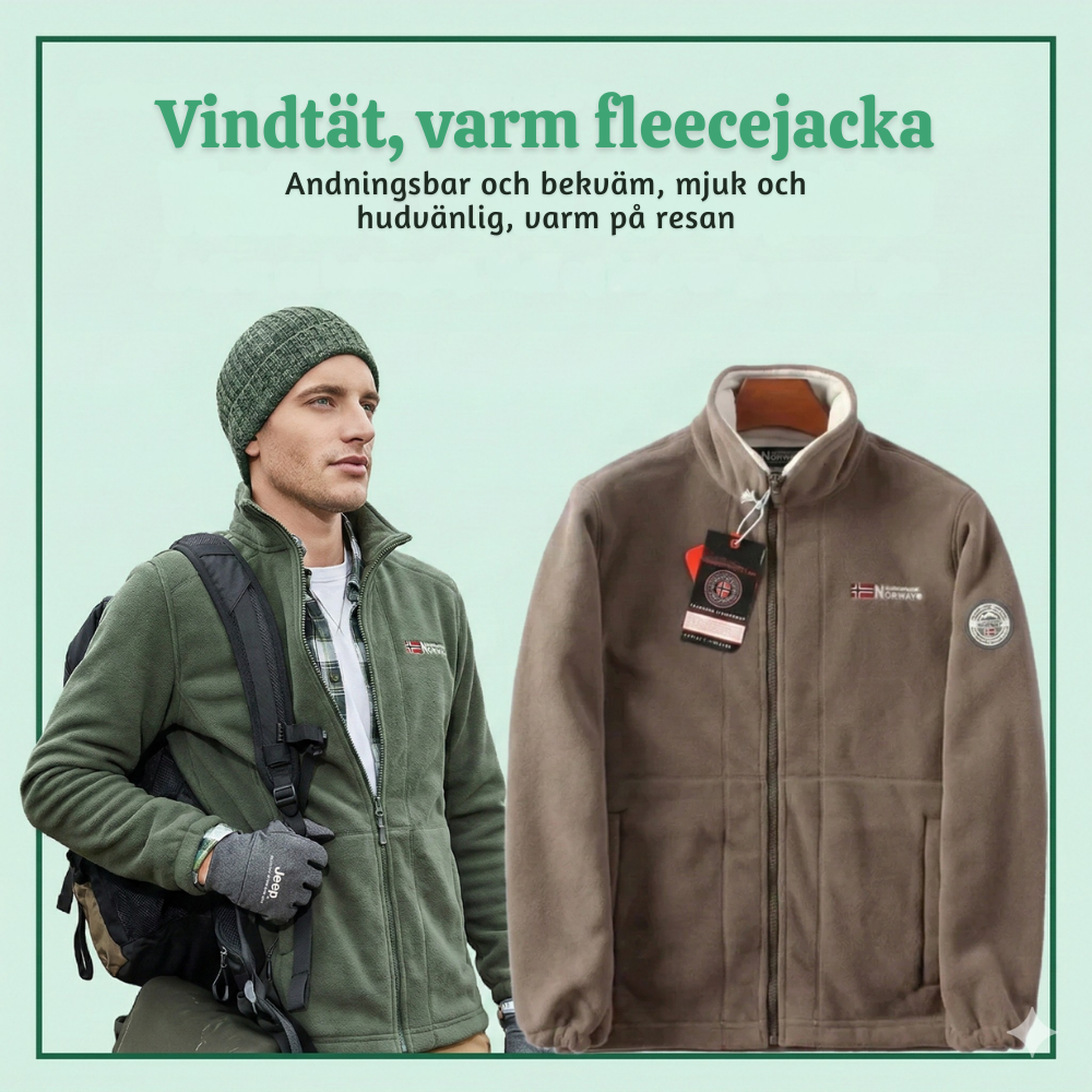 SnugPeak™ – Unisex Dubbellager Vadderad Fleecejacka