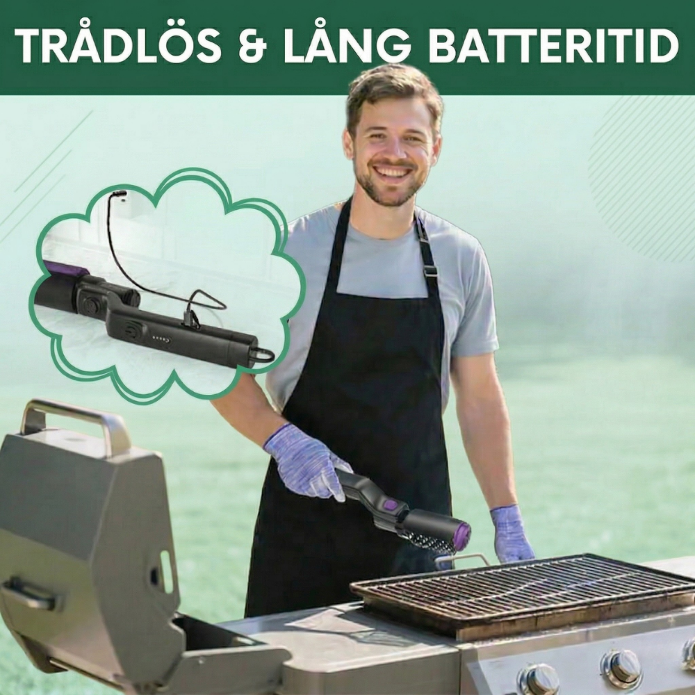 GrillRevive™ – Elektriskt Roterande Rengöringsborstset För Grill