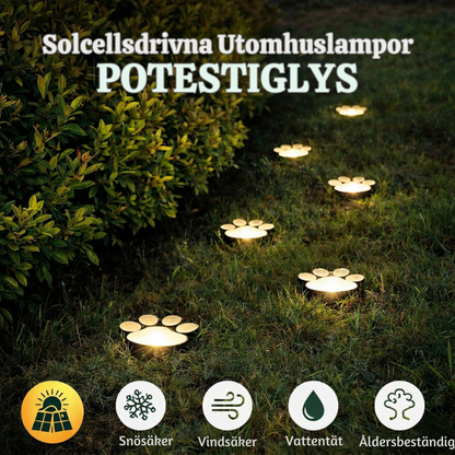 GlowPaws™ – Soldrivna Utomhus Tass Stig Lampor