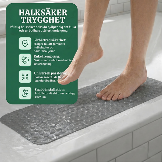 HydroGrip™ – Säker Halkfri Duschmatta för Badrum