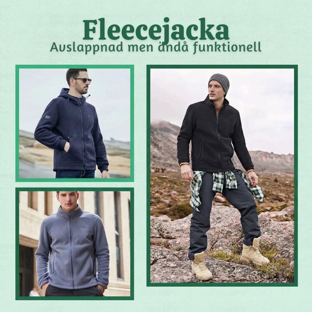 SnugPeak™ – Unisex Dubbellager Vadderad Fleecejacka