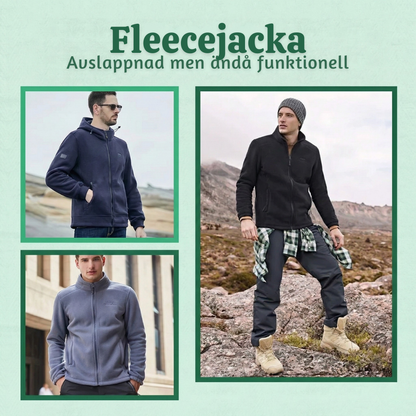 SnugPeak™ – Unisex Dubbellager Vadderad Fleecejacka
