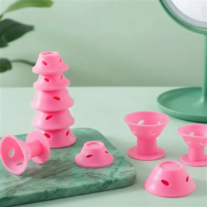 CurlBloom™ – Skonsamt Värmefritt Silikon Hårlockningsset