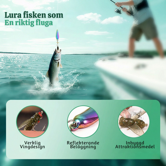 FishFool™ – Metall Propeller Flugfiskedrag