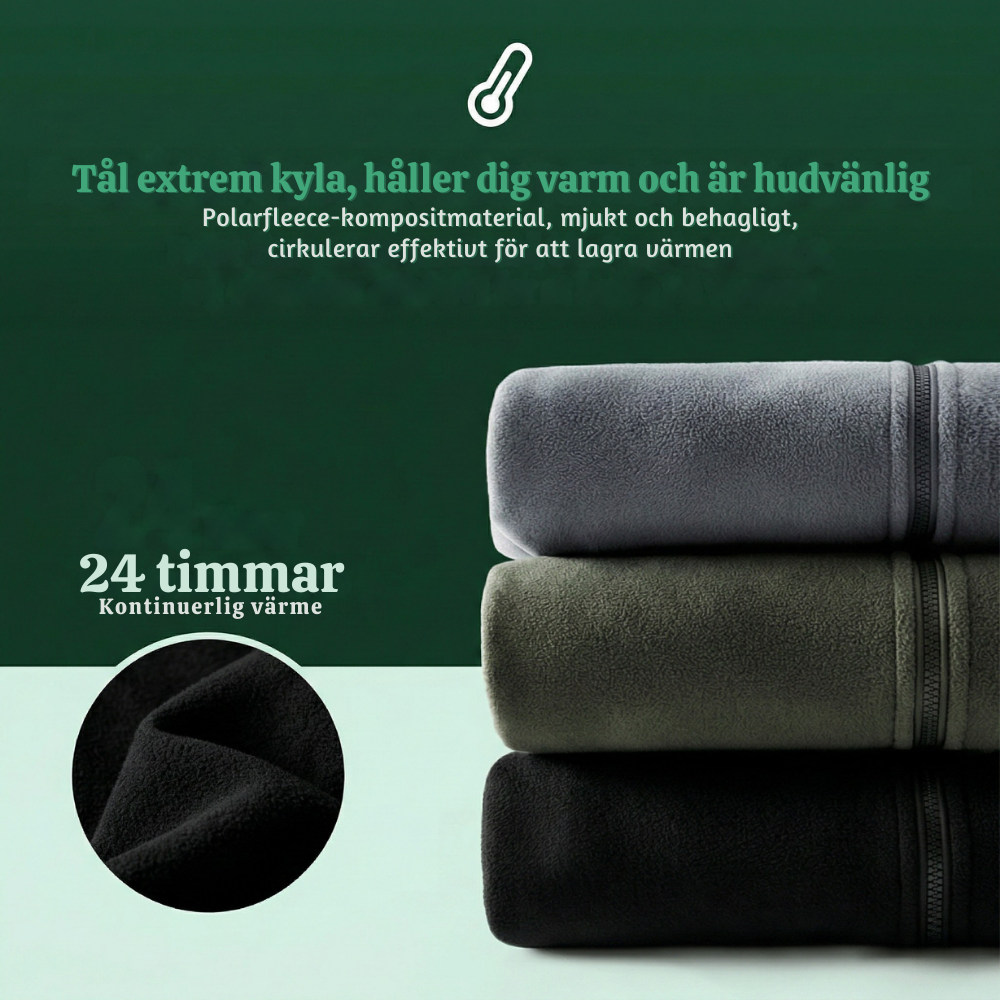 SnugPeak™ – Unisex Dubbellager Vadderad Fleecejacka