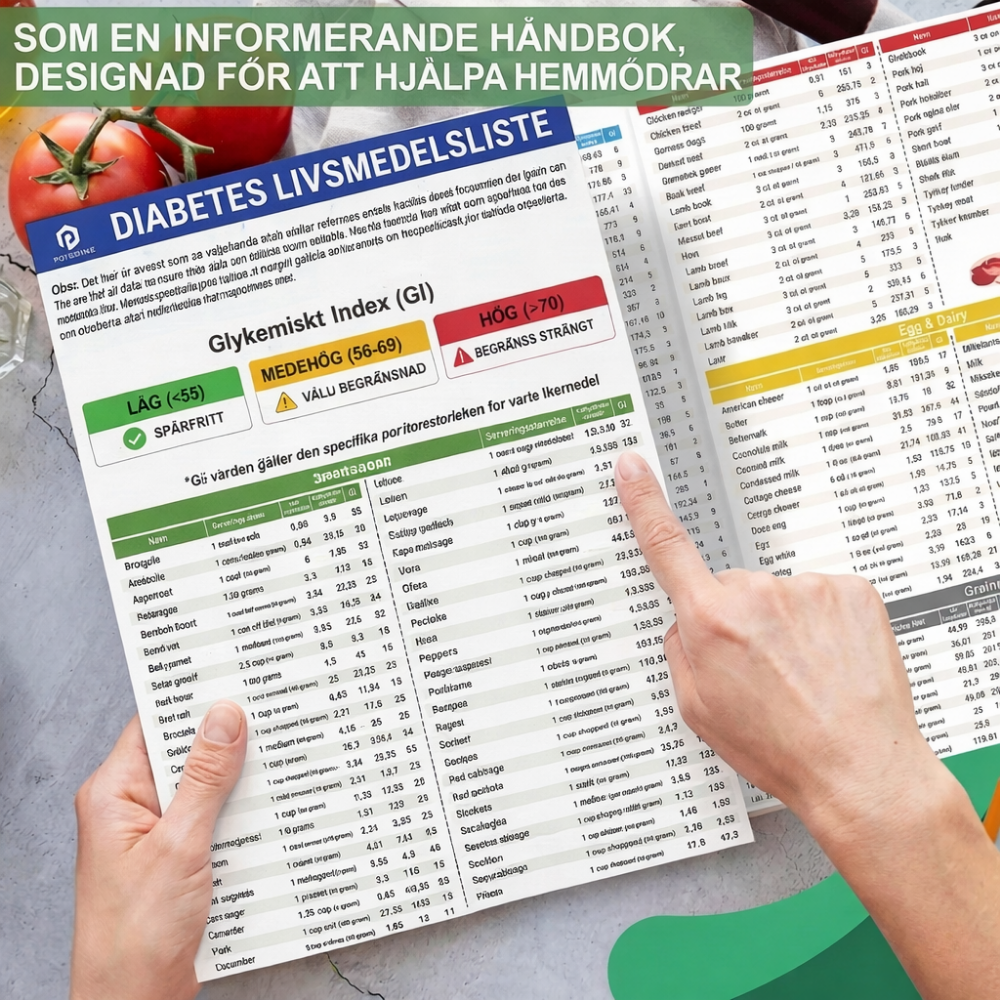NutriGlance™ – Hälsosam Diabetes Måltidsplanerare & Näringsguide Schema