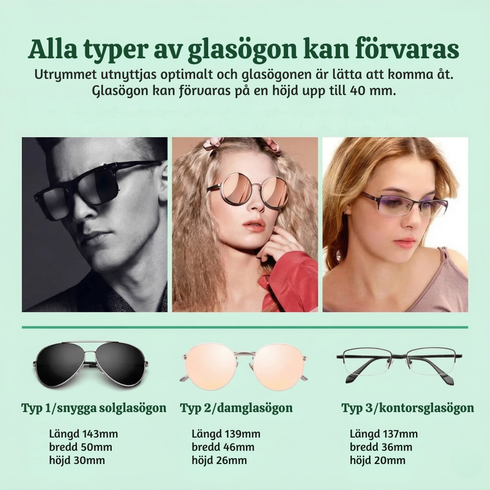 LuxVisor™ – Premium One-Touch Glasögonhållare för Bil