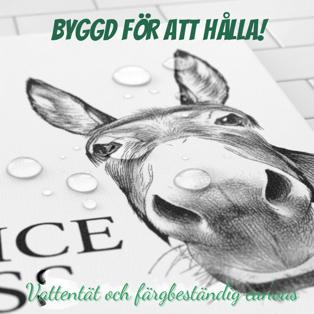 CheekyDonk™ – Rolig Åsna Badrumsväggdekoration