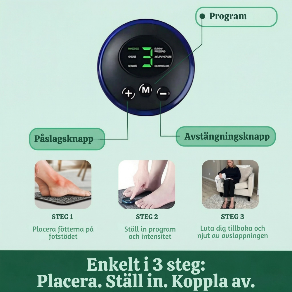 VitalSole™ – Smart EMS Fotterapi Massager