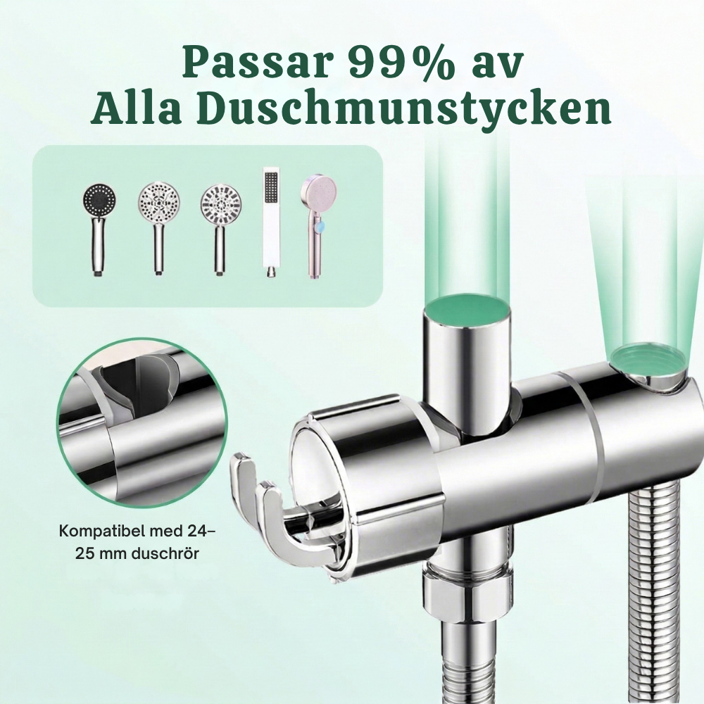 GlideDock™ – Justerbar Borrfri Duschhållare