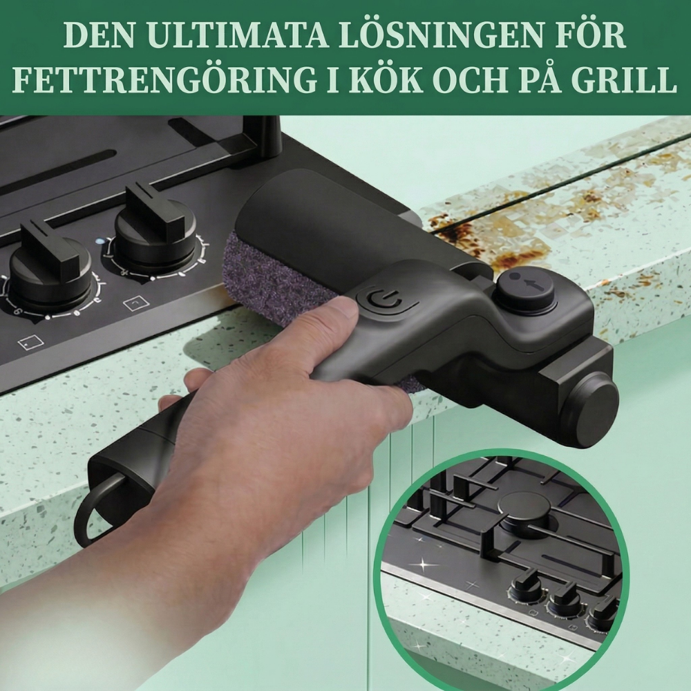 GrillRevive™ – Elektriskt Roterande Rengöringsborstset För Grill