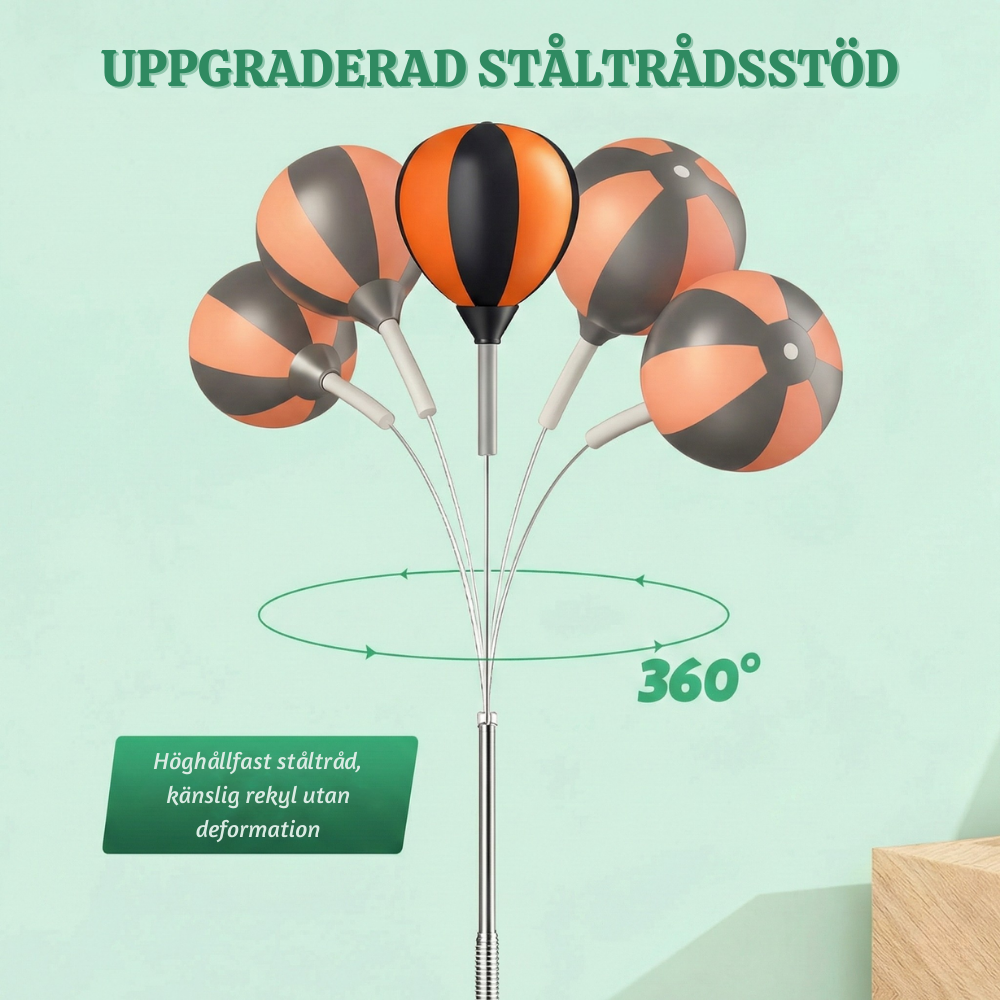 FlexBox™ – Justerbar Fristående Boxnings Speedball Tränare