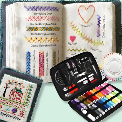 SoftStitch™ – Tygbroderi Övnings- & Lärobok