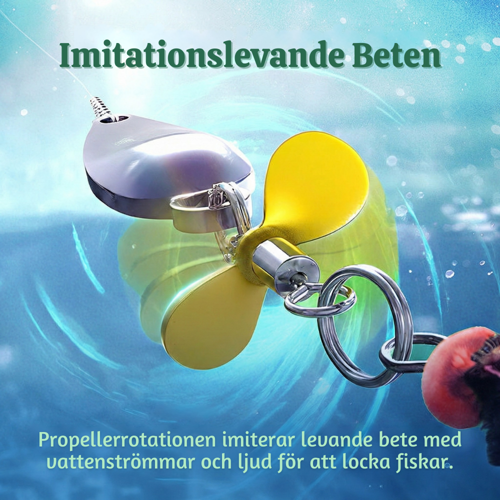 FishFool™ – Metall Propeller Flugfiskedrag