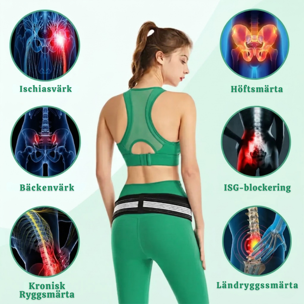 OrthoFlex™ – Ortopediskt Höft- & Ryggstöd Bälte