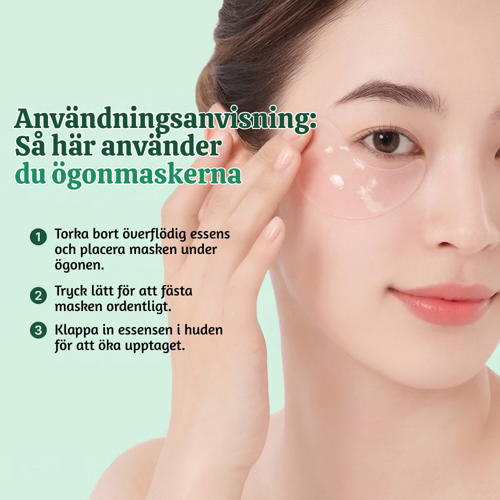 Silkéra™ – Bio-Kollagen Återfuktande Lystergivande Ögonpatches