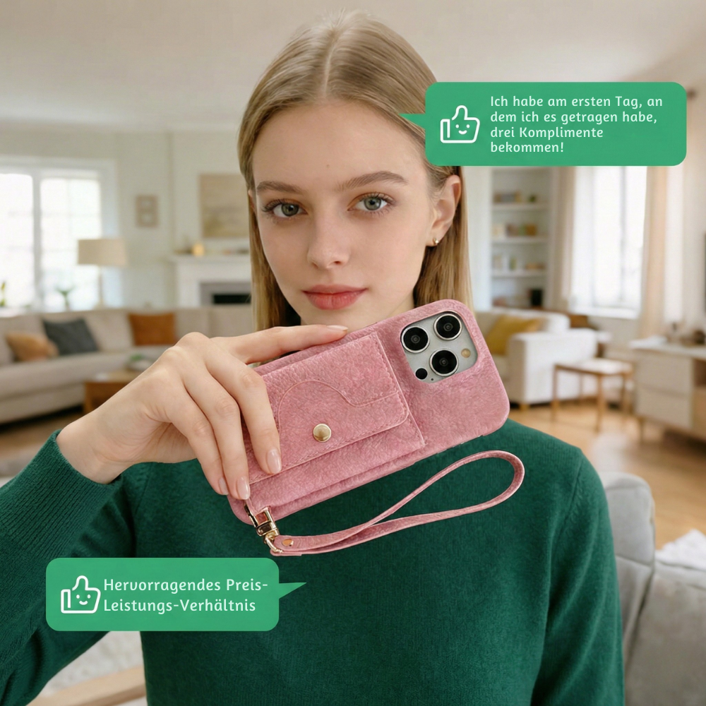 ChicCarry™ – Skyddande Mobilplånboksfodral med Spegel