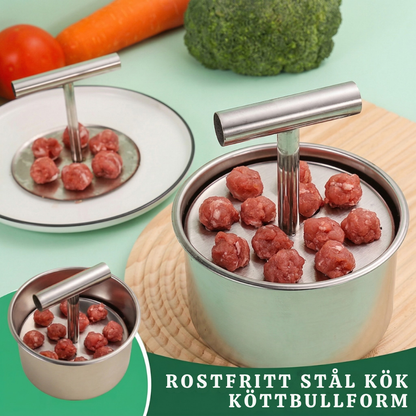 ChefRoll™ – Köksverktyg i Rostfritt Stål för Formning av Köttbullar