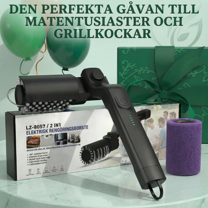 GrillRevive™ – Elektriskt Roterande Rengöringsborstset För Grill