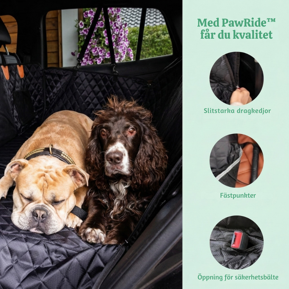 PawRide™ – Husdjurs Bil Lounge Baksätesförlängare