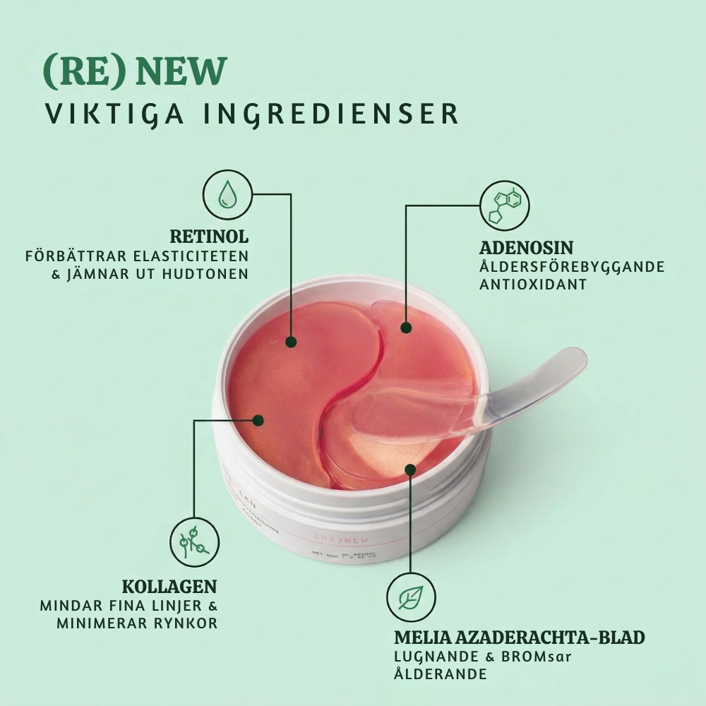 Silkéra™ – Bio-Kollagen Återfuktande Lystergivande Ögonpatches