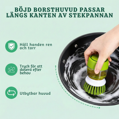 ScrubJet™ – Köks Skrubbborste med Inbyggd Tvåldispenser