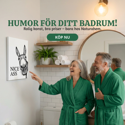 CheekyDonk™ – Rolig Åsna Badrumsväggdekoration