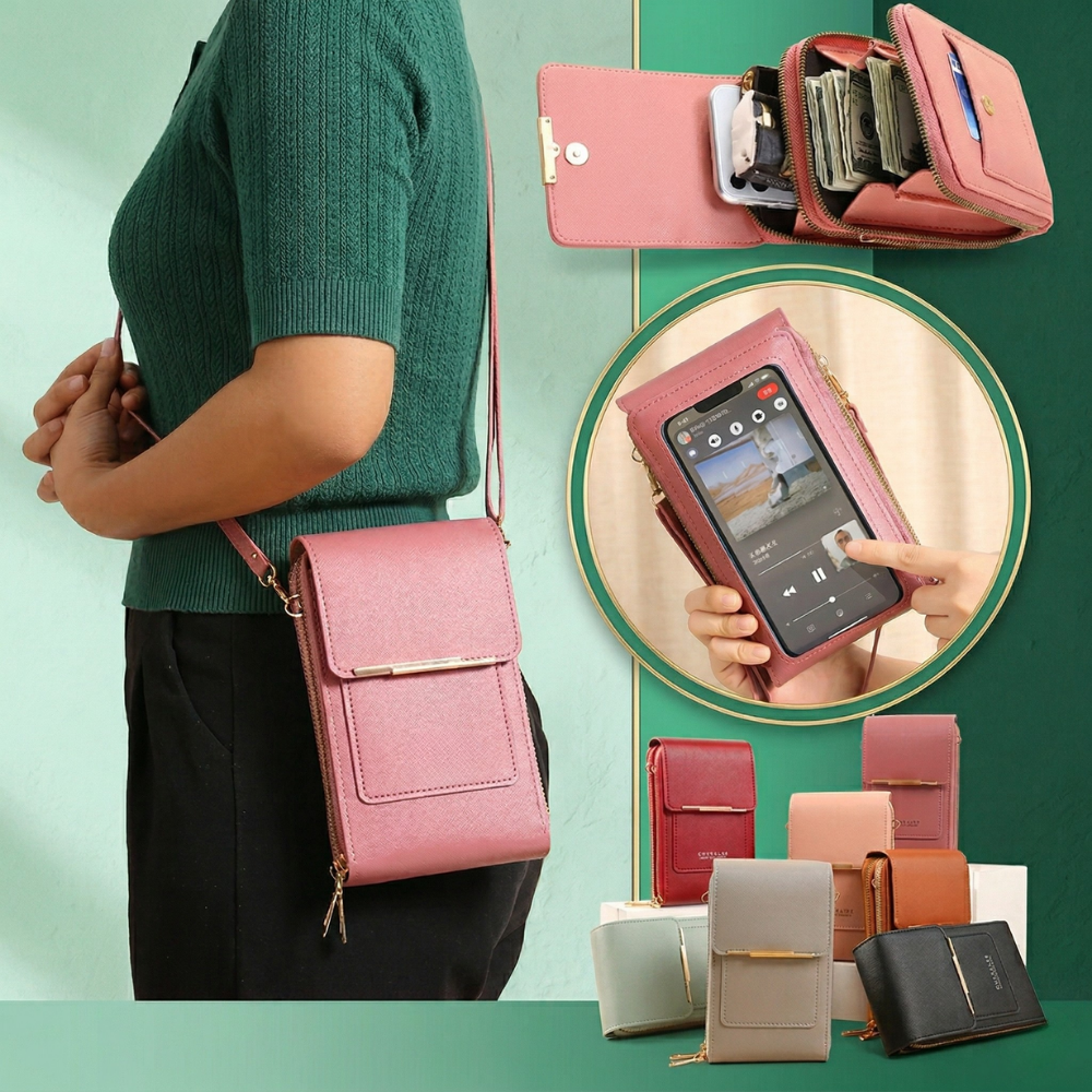 NexaCarry™ – Snygg Vattentät Stöldskyddad Crossbody-Väska För Telefon