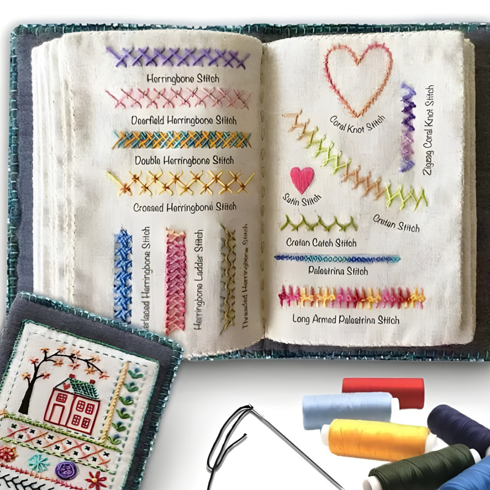 SoftStitch™ – Tygbroderi Övnings- & Lärobok