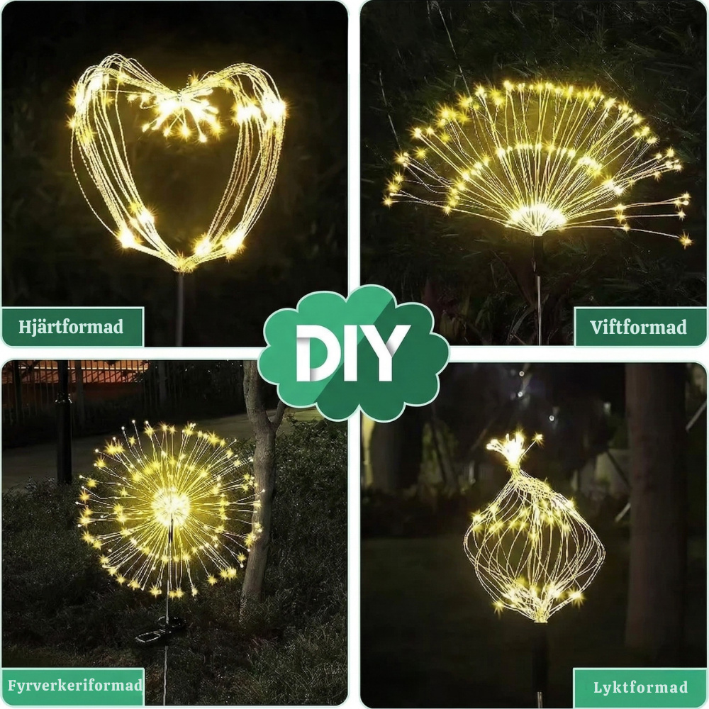 StarBurst™ – Soldrivna Dekorativa LED Fyrverkerilampor