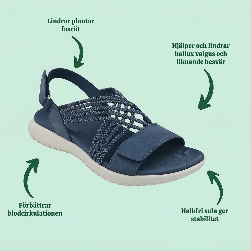 Mathilde™ – Lättviktiga Ortopediska Komfort Sandaler