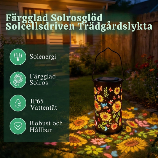 FloraGlow™ – Färgglad Soldriven Blomster Lykta Lampa