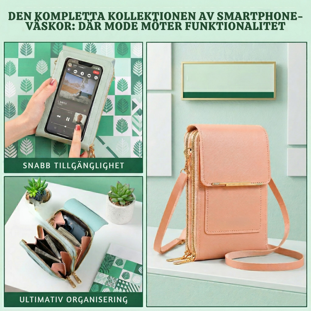 NexaCarry™ – Snygg Vattentät Stöldskyddad Crossbody-Väska För Telefon