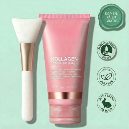 LunéaSkin™ – Återfuktande Bio-Kollagen Inpackande Nattmask Set