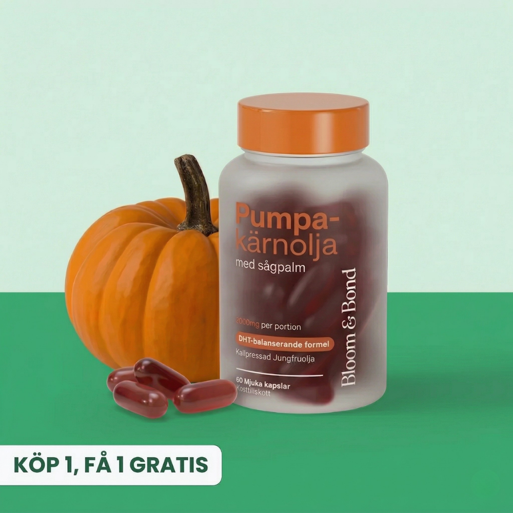 Follicra™ – Pumpafröolja Hårstöd Softgels