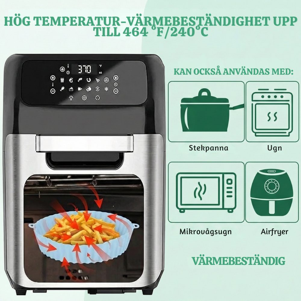 EcoFry™ – Non-Stick Återanvändbar Silikon Airfryer Bricka