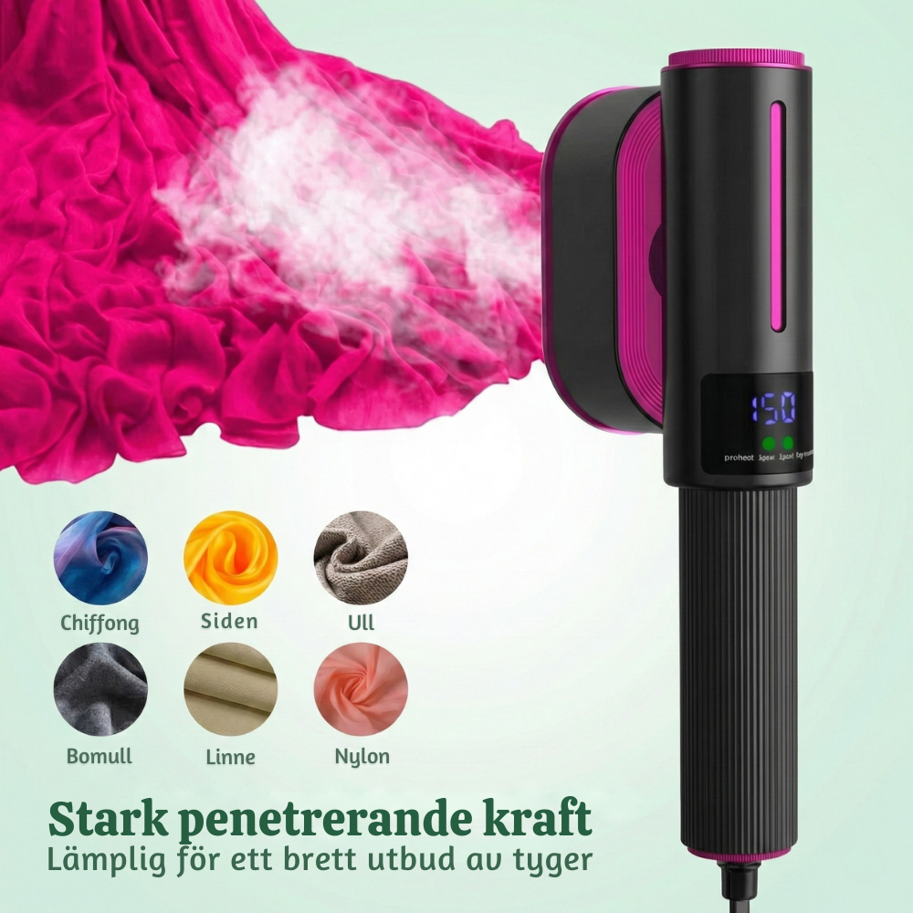 SteamPro™ – Handhållen 2-i-1 Bärbar Klädångare