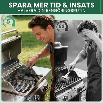 GrillRevive™ – Elektriskt Roterande Rengöringsborstset För Grill