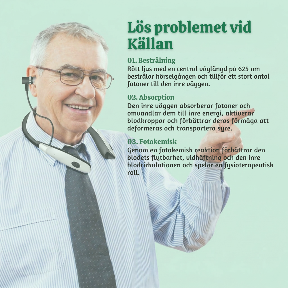 OxyRelief™ – Avancerad Ljusterapi Enhet mot Tinnitus
