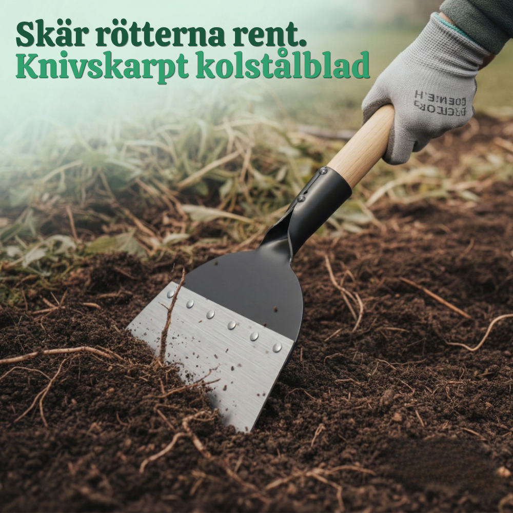 TerraPro™ – Hållbar Multi-Användbar Trädgårdsspade i Stålblad