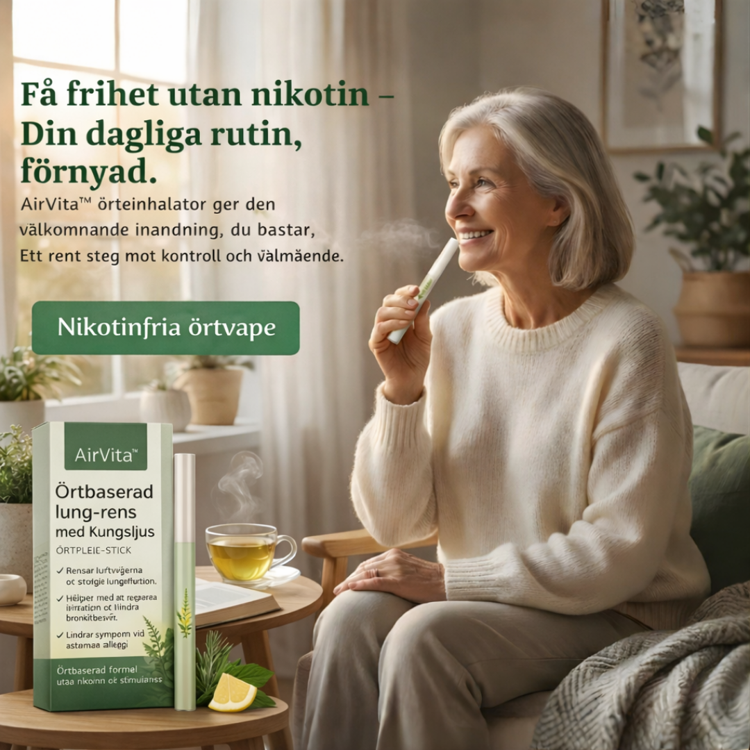AirVita™ – Nikotinfri Ört Vape-Inhalator