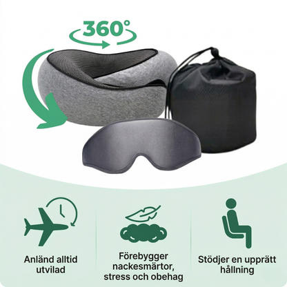 NeckNest™ – 360° Ergonomisk Resenackkudde