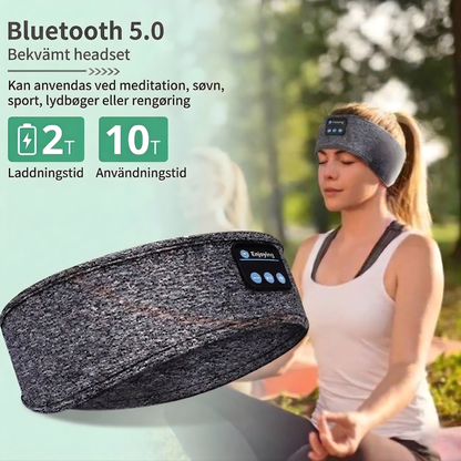 QuietRest™ – Trådlös Brusreducerande Sovmask Headband