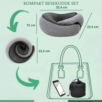 NeckNest™ – 360° Ergonomisk Resenackkudde